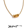 Zirconia Tag Unique Round Removable Necklace Pendant 316L Stainless