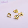 18K Gold Plating Brass Narrow Tapered Solder-On Pendant Bail,Droplet