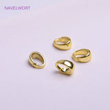 18K Gold Plating Brass Narrow Tapered Solder-On Pendant Bail,Droplet 1