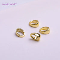 18K Gold Plating Brass Narrow Tapered Solder-On Pendant Bail,Droplet thumbnail 1
