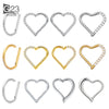 Titanium Nose Ring Daith Heart Earring Hoop Cartilage Tragus D Shape