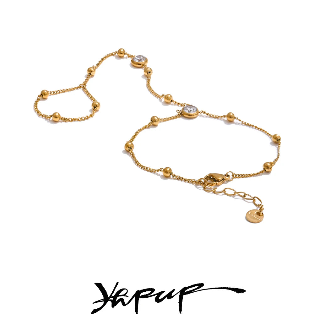 Stainless Steel Hand Chain Wrist with Finger Fashion Accessories