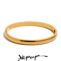 60mm Stainless Steel Round Bracelet Bangle Minimalist thumbnail 1