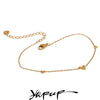 Rust Proof Stainless Steel Heart Chain Anklet Gold Silver Color 18K