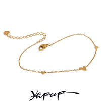 Rust Proof Stainless Steel Heart Chain Anklet Gold Silver Color 18K thumbnail 1