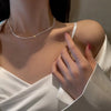 Starry Sky Sparkling Necklace, 's Clavicle Chain Bracelet, Simple