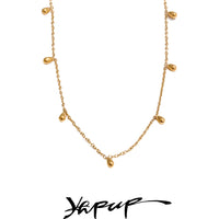 Rust Proof Stainless Steel Simple Summer Anklet Necklace Jewelry Set thumbnail 1