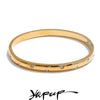 Stainless Steel Cubic Zirconia Bangle Gold Silver Color Waterproof